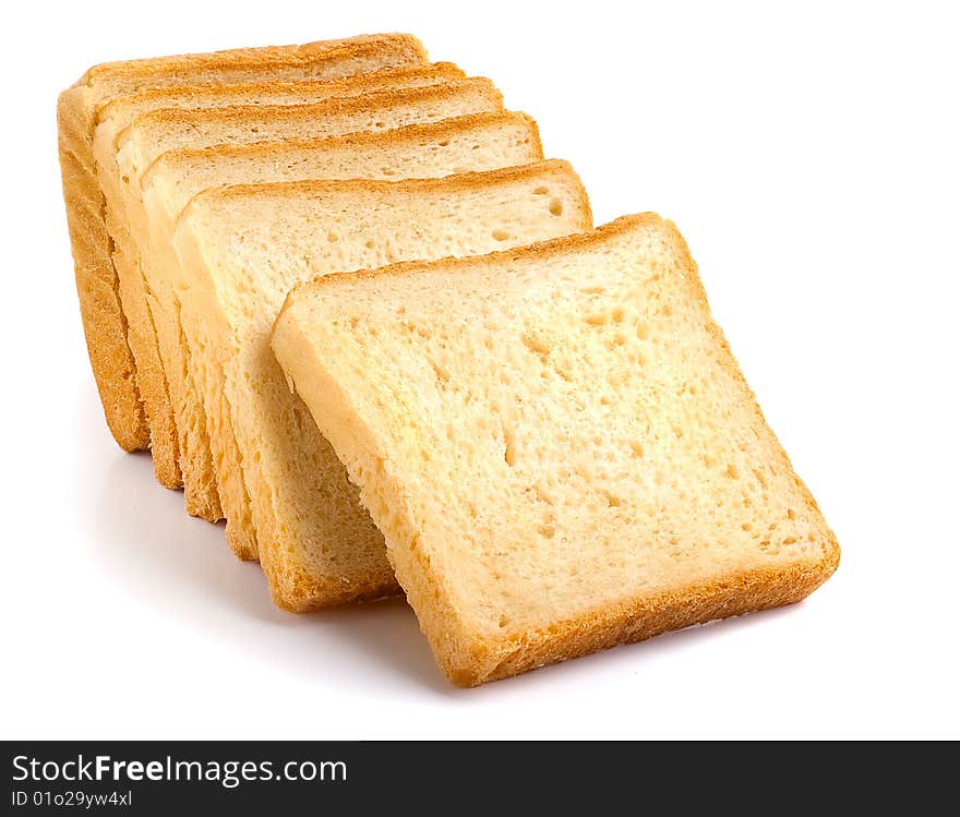 Toasts isolated