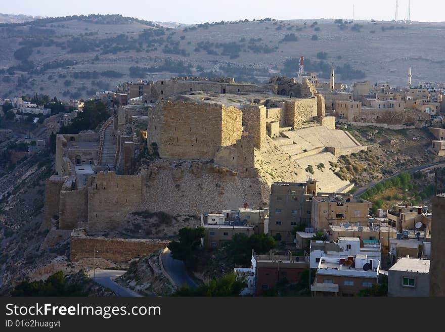 This castle is located in the city of Karak, about 150 km south of Amman (The capital of Jordan) middle east, and about 50km est of the Dead Sea. Karak sits 900m above sea level, The city today is home to around 150,000 people. This castle is located in the city of Karak, about 150 km south of Amman (The capital of Jordan) middle east, and about 50km est of the Dead Sea. Karak sits 900m above sea level, The city today is home to around 150,000 people
