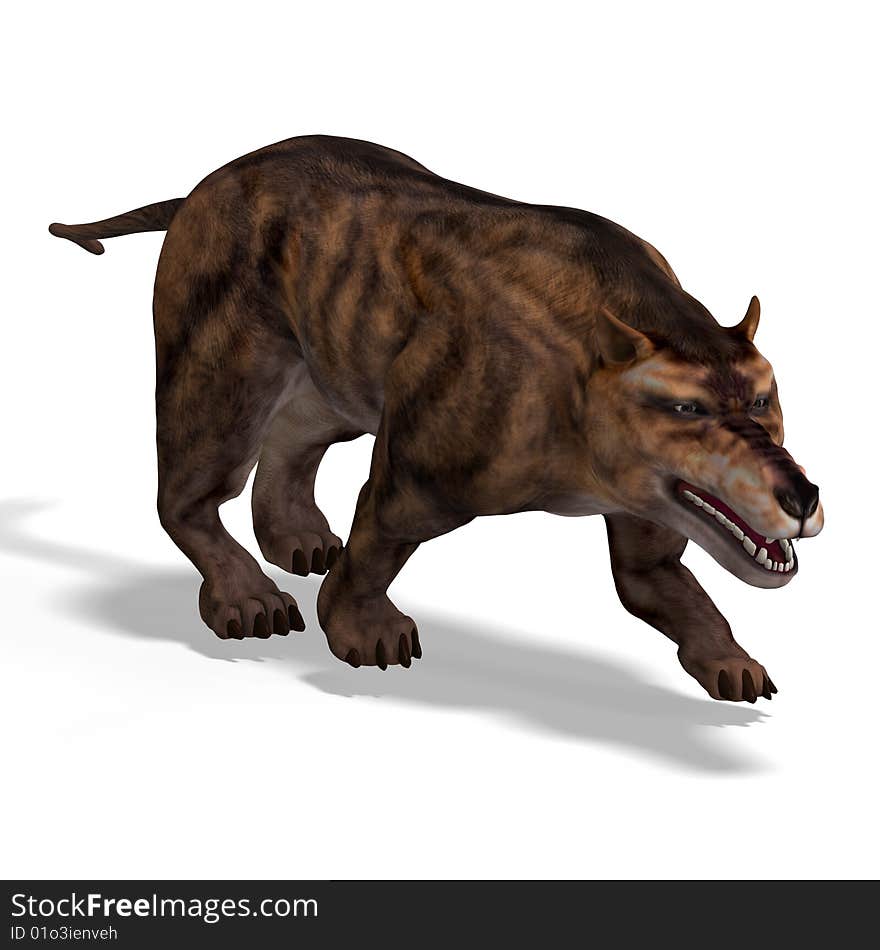 Dangerous dinosaur Andrewsarchus With Clipping