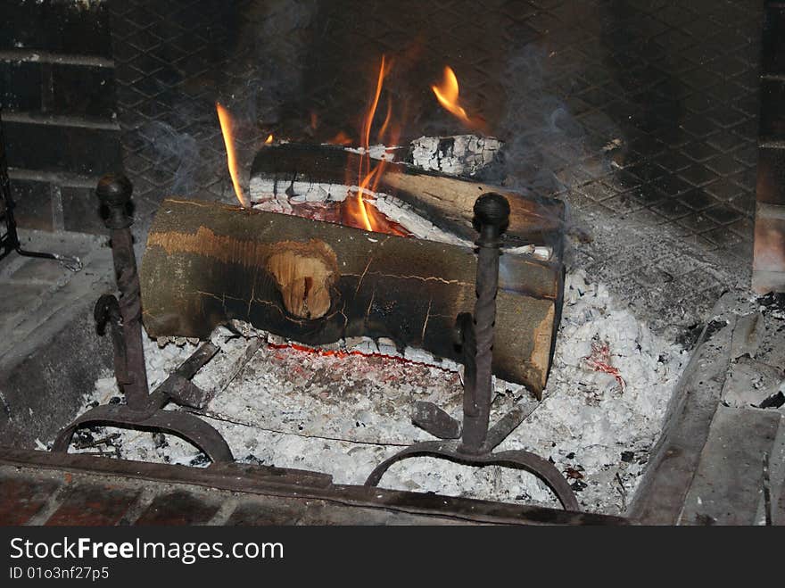 A romantic fireplace in san valentin