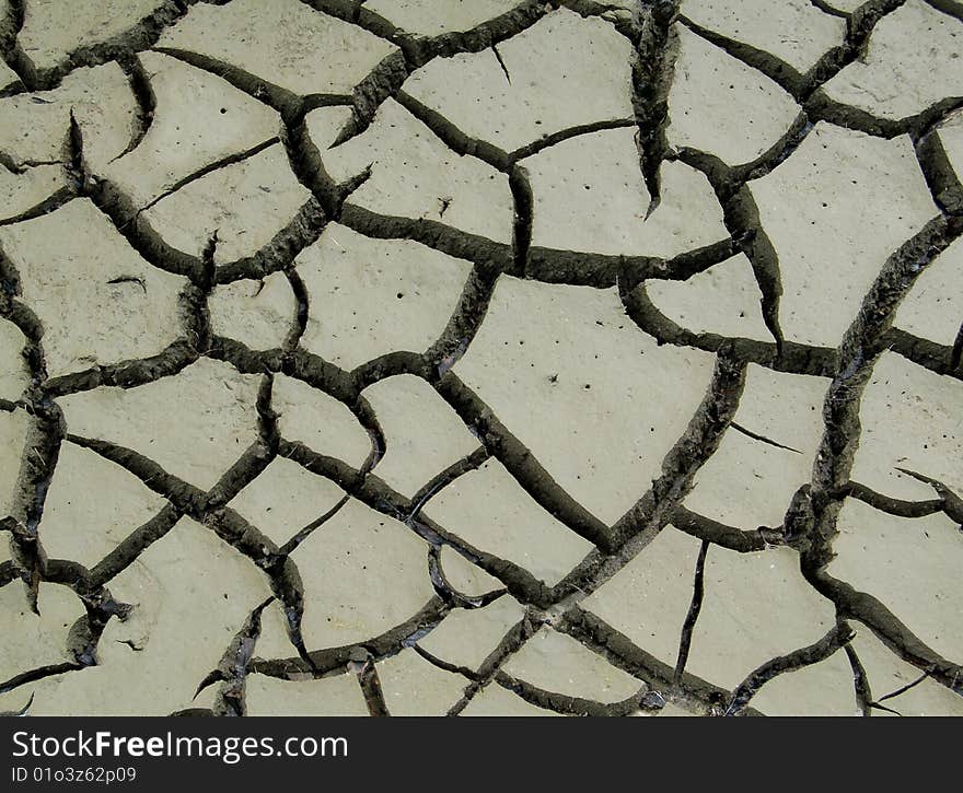 Texture of dried cracked soil. Texture of dried cracked soil