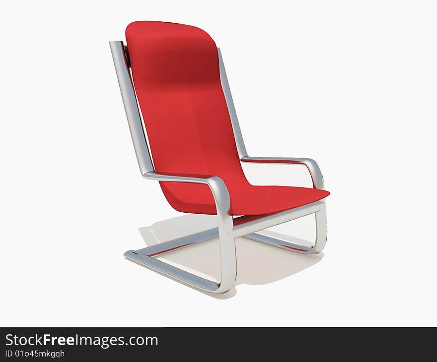 Red And Chrome Chair