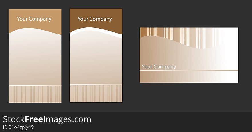 Three software company business cards