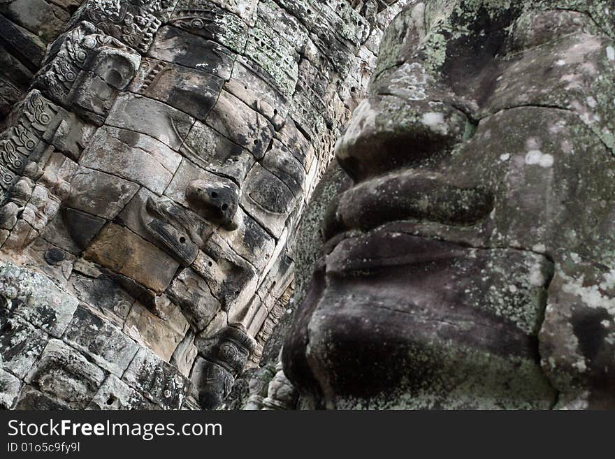 Stone Faces of Angkor, Cambodia