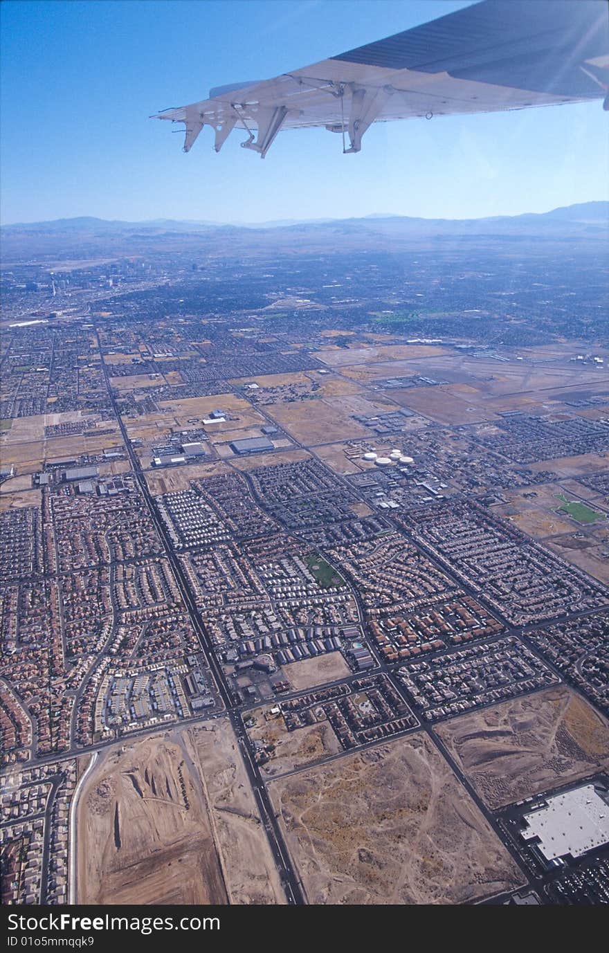 Aerial view of Las Vegas