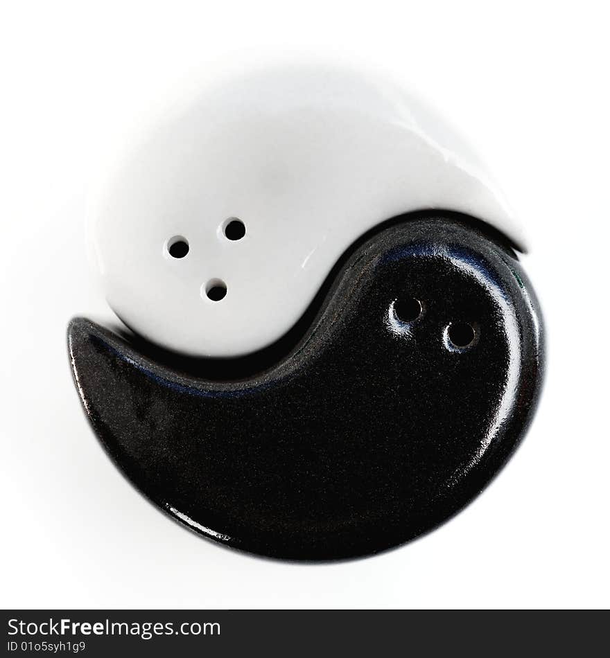 Graphic symbol of Yin and Yang, expressing Tai Chi. Graphic symbol of Yin and Yang, expressing Tai Chi