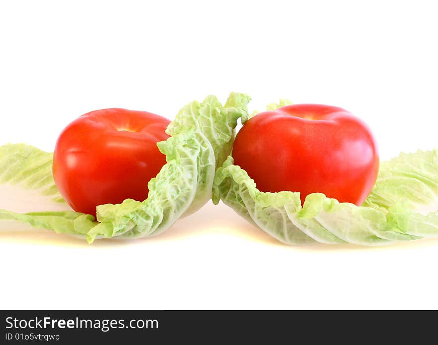 Tomatoes and salad