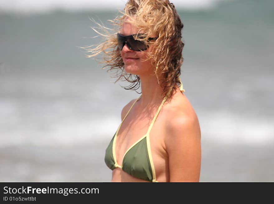 Girl on beach