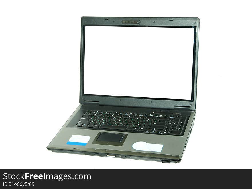 Notebook personal computer on white background. Notebook personal computer on white background