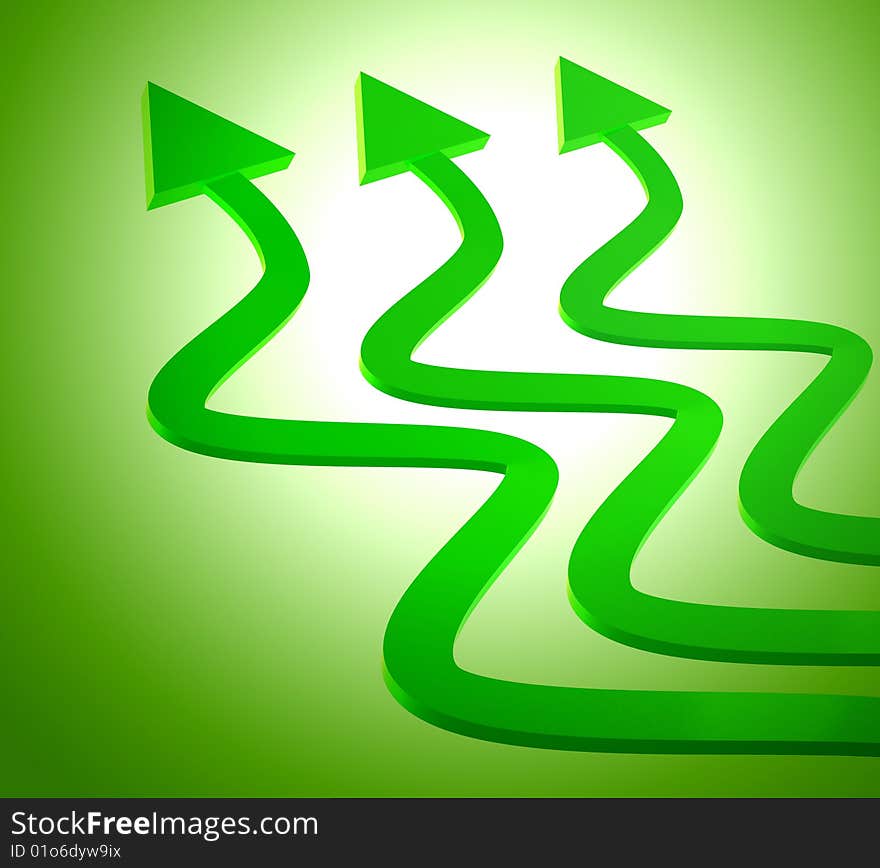 Green Upward Arrow Icon