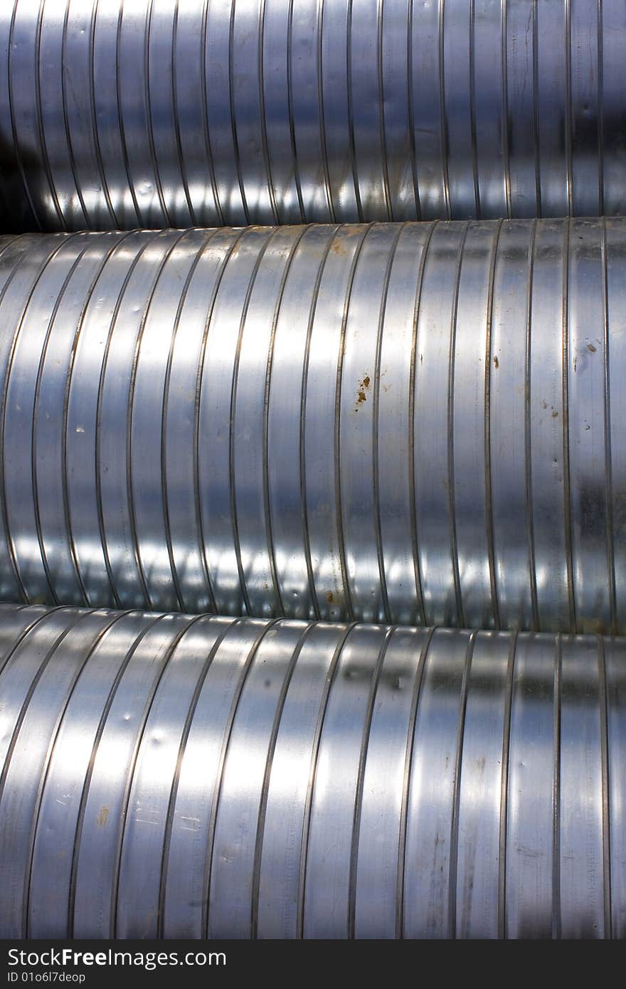 Steel tubes seen by close