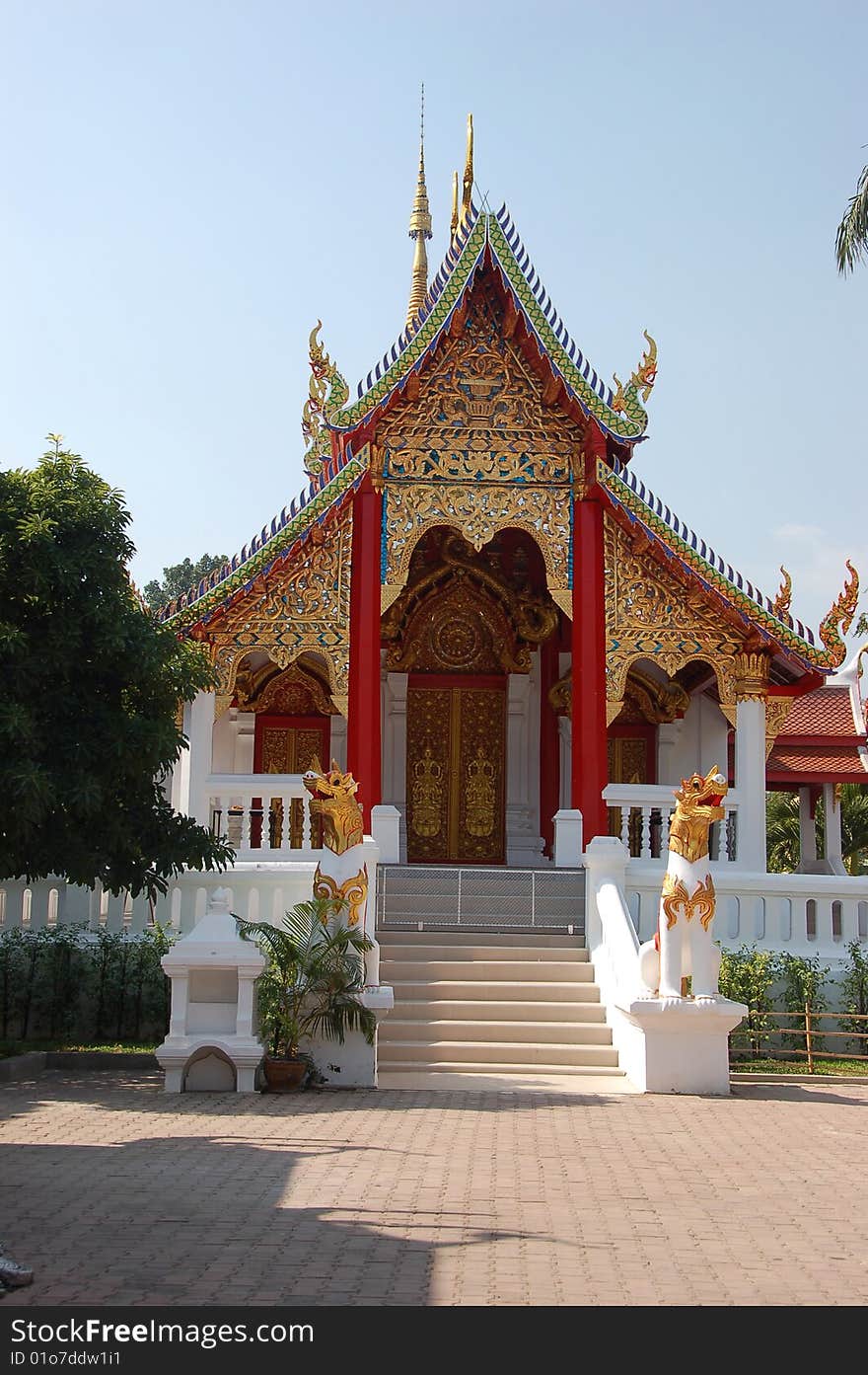 Temple in Chiang Mai in Thailand