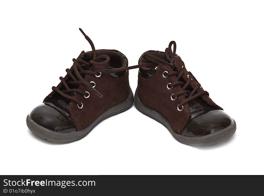 Brown baby boots