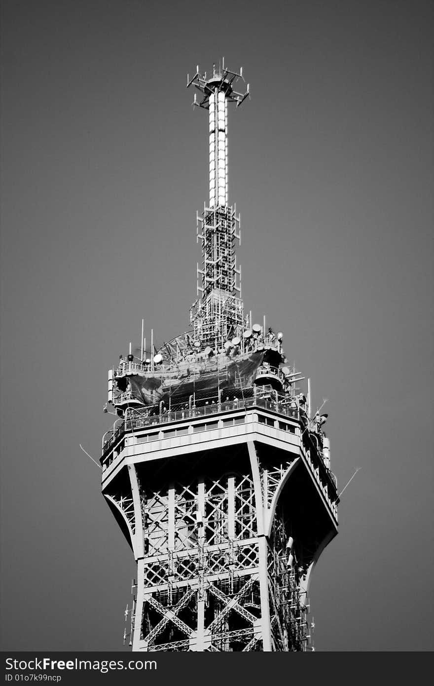 Detail photo of the Eiffel Tower. Detail photo of the Eiffel Tower