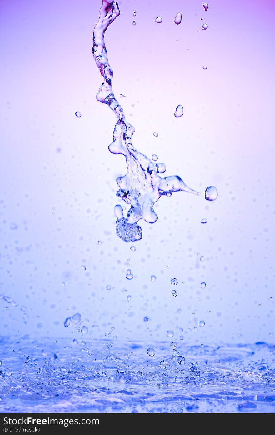 Background with splashing water.Water drop