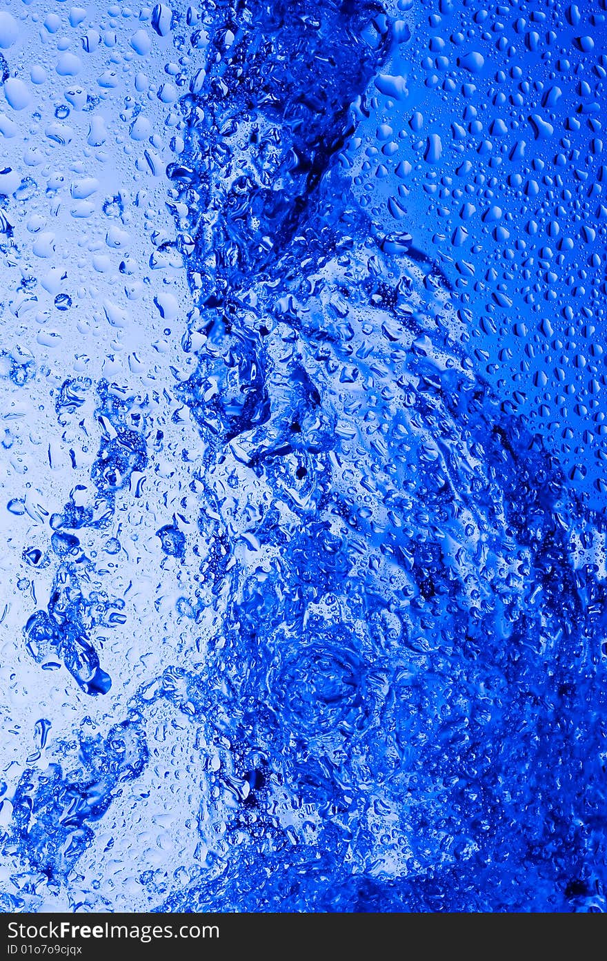 Background with splashing water.Water drop