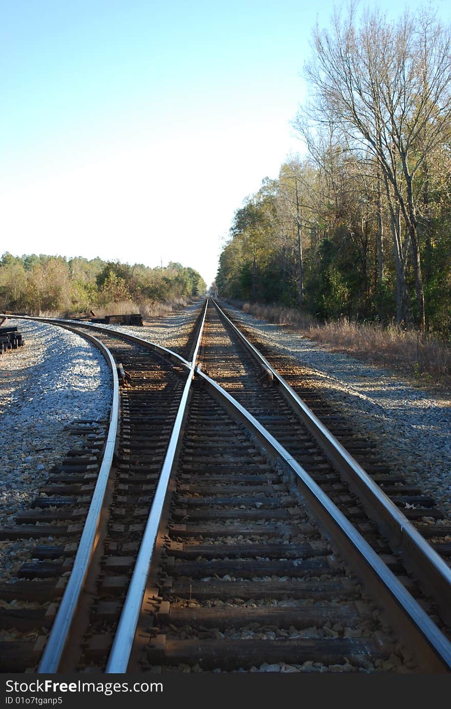 A train track switch outside of Kingville. A train track switch outside of Kingville.