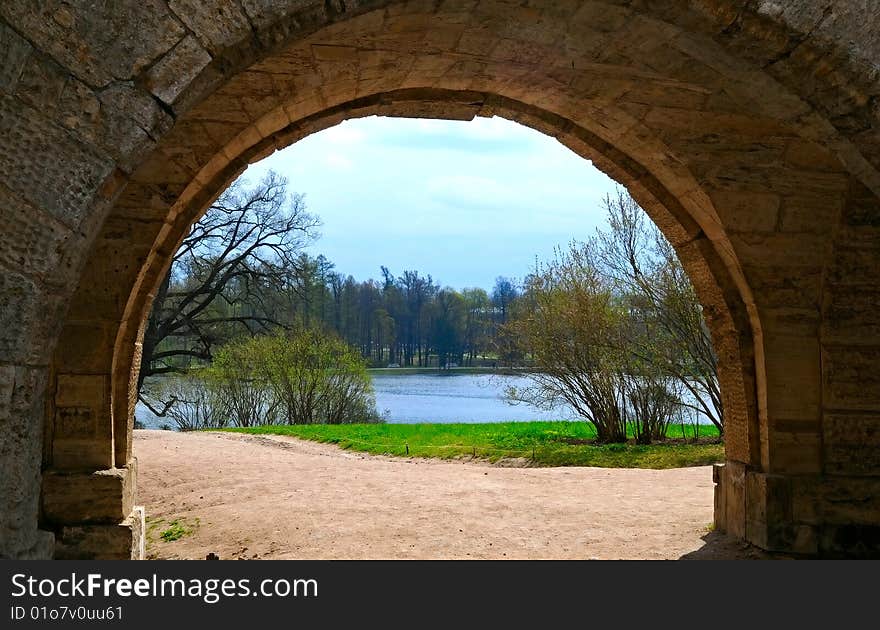 The Catherine park in Tsarskoye selo, Russia