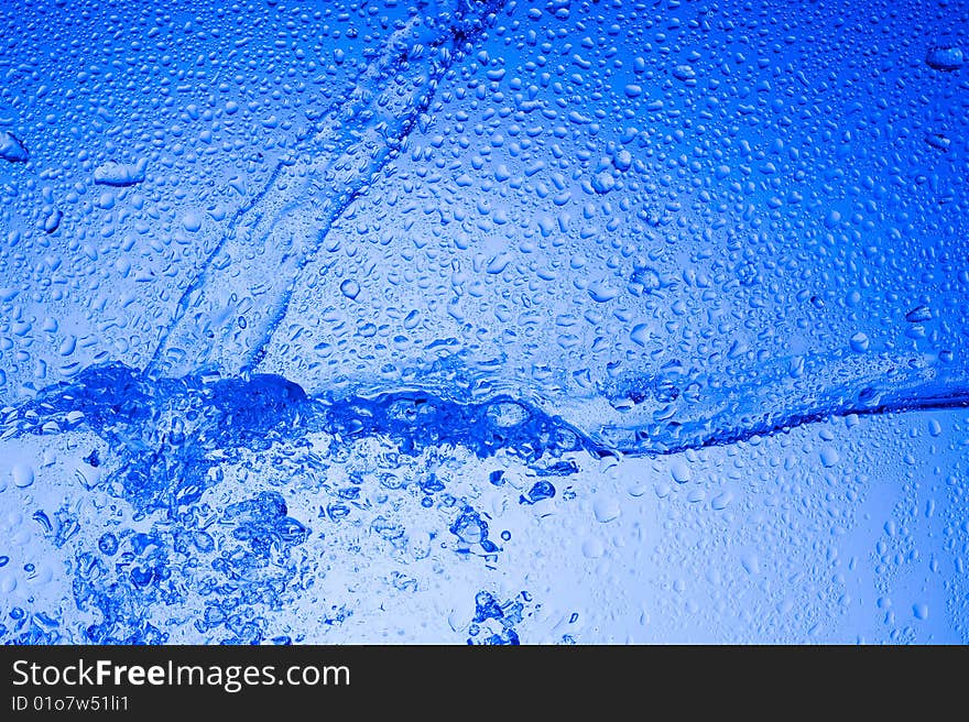 Background with splashing water.Water drop