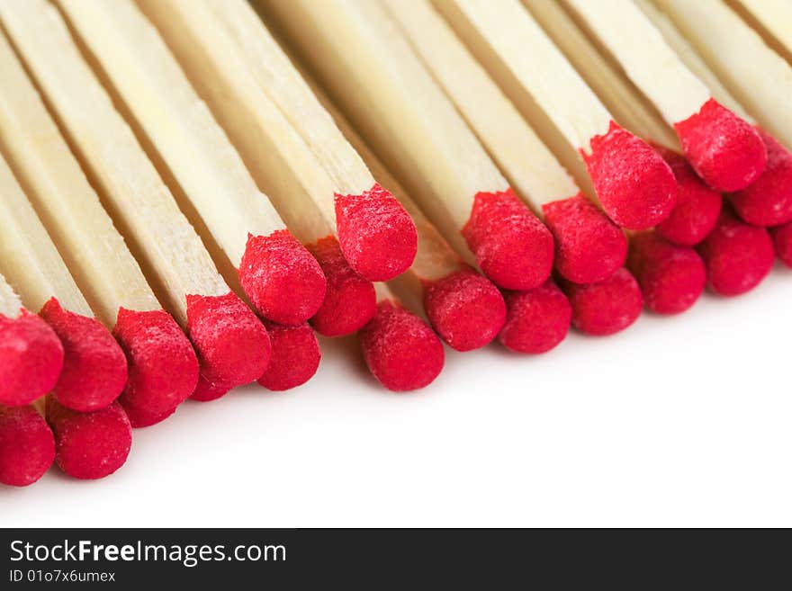 Matches isolated on white background