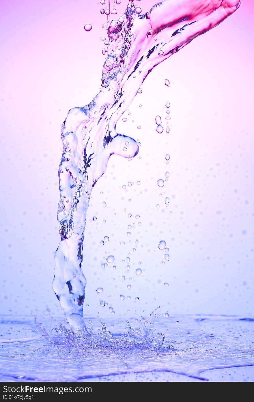 Background with splashing water.Water drop