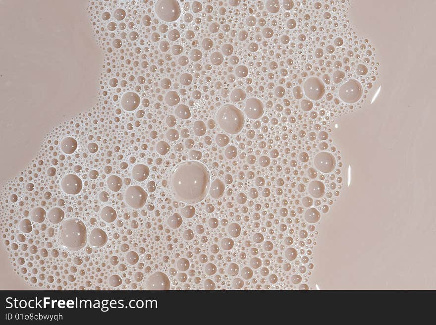 Background cocoa bubbles.milk bubbles