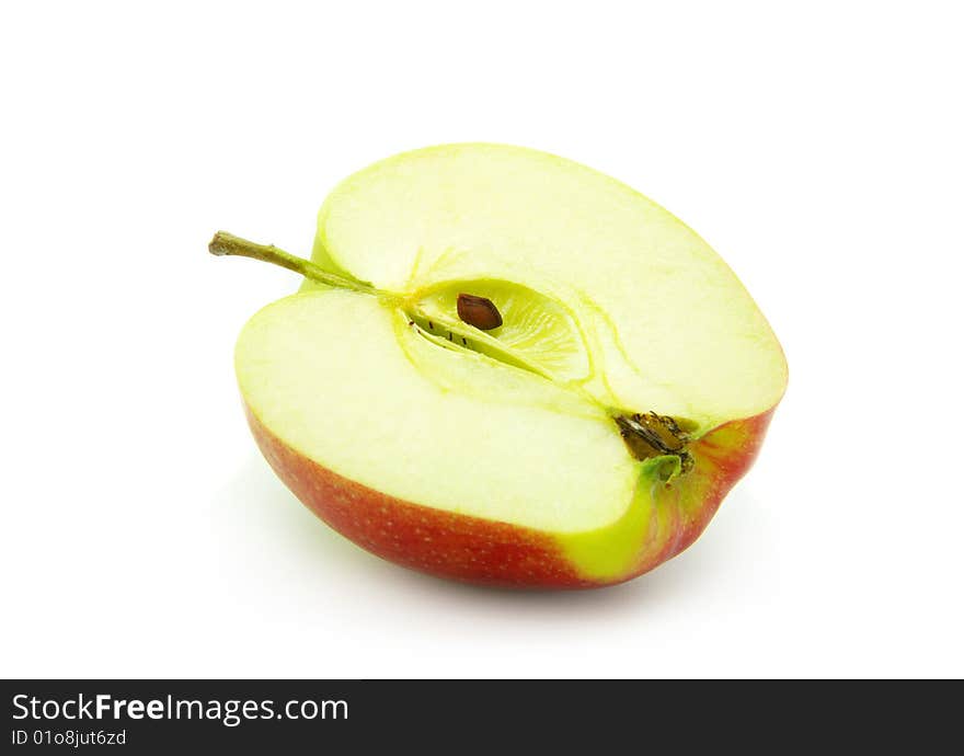 Fresh apples isolated on a white