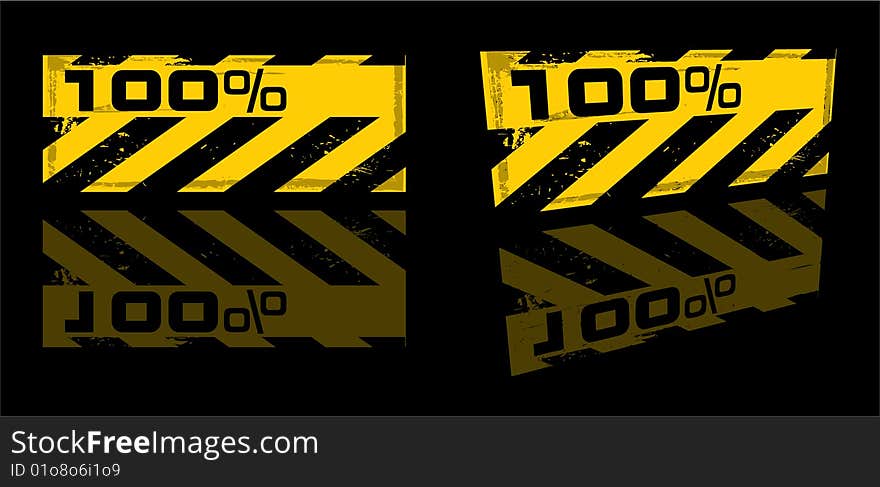 Danger percent banner