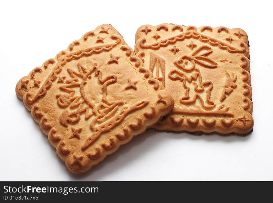 Cookies isolated on a white background. Cookies isolated on a white background