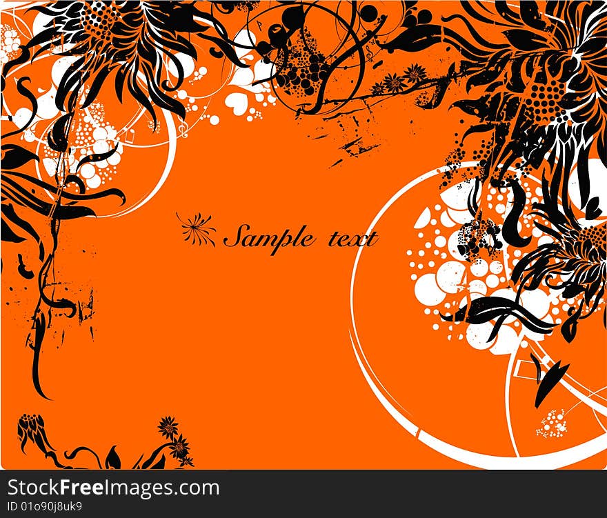 Vector Illustration of flower background. Vector Illustration of flower background