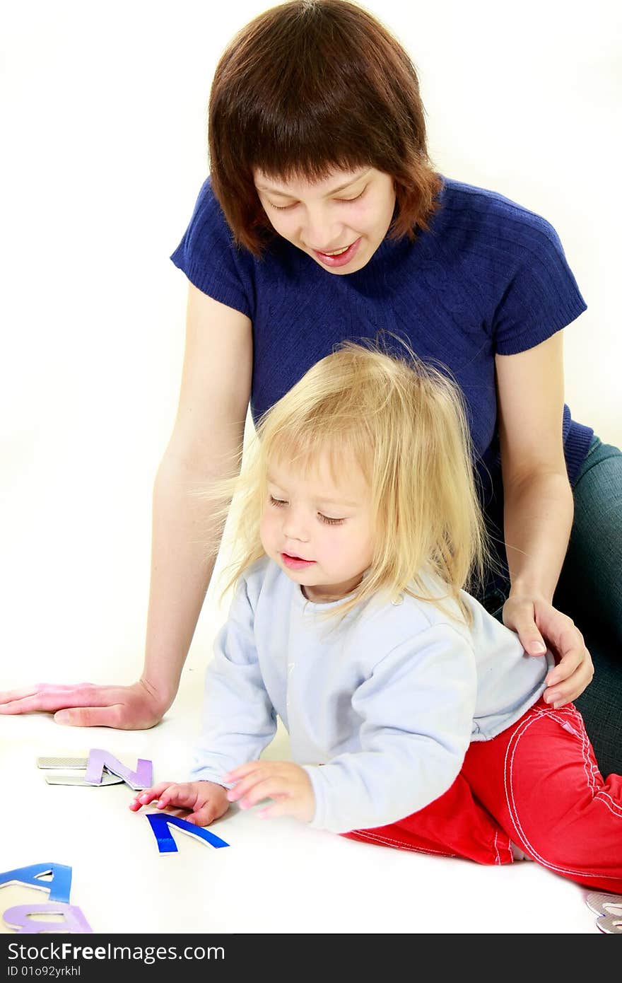 Mother and daughter portrait