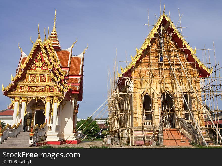 Wat Mahathat, Nakorn Panom province, Thailand. Wat Mahathat, Nakorn Panom province, Thailand