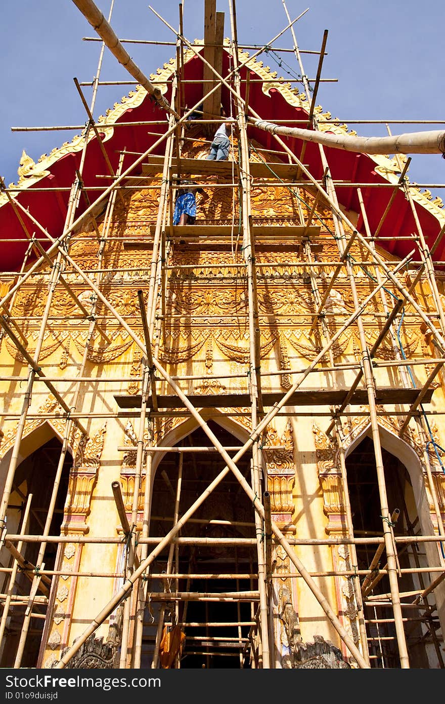 Wat Mahathat, Nakorn Panom province, Thailand. Wat Mahathat, Nakorn Panom province, Thailand