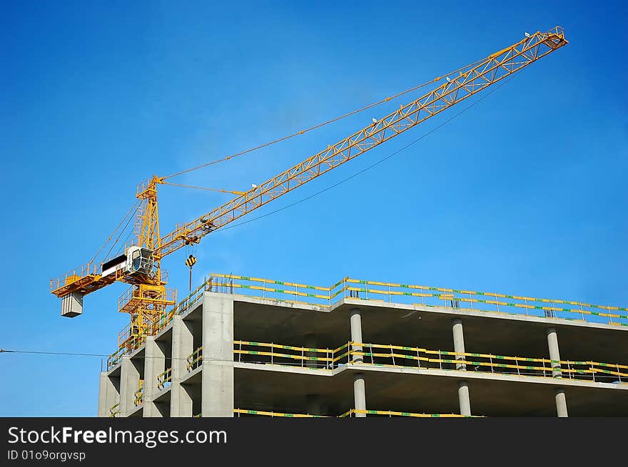 Crane at a construction site