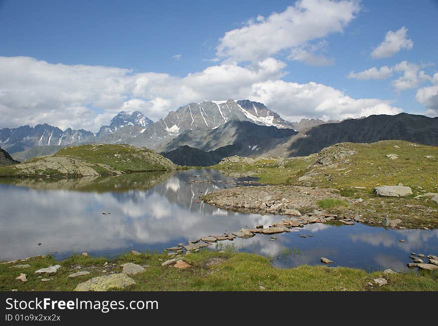 Alpine lake, Switzerland