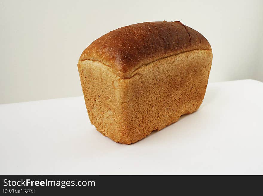 Bread on isolated backround. Close up.