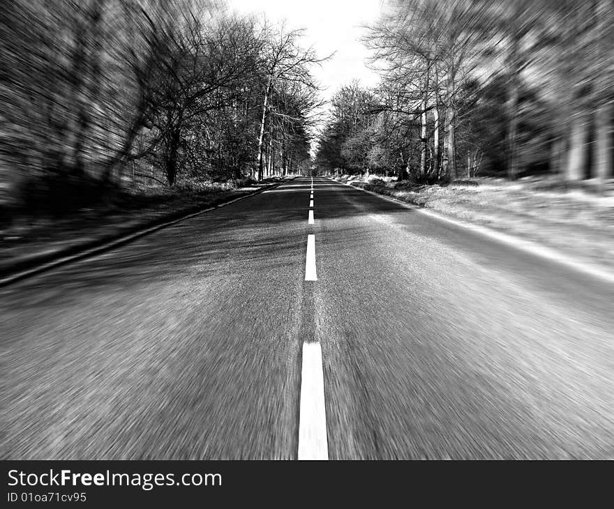 Speeding through the country with great detail captured. Speeding through the country with great detail captured.