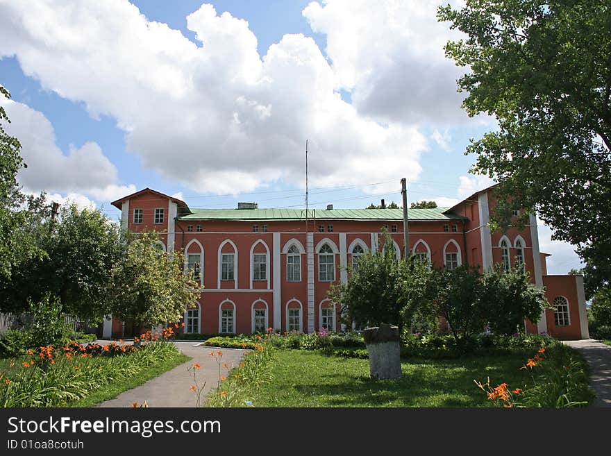 Old building over the garden