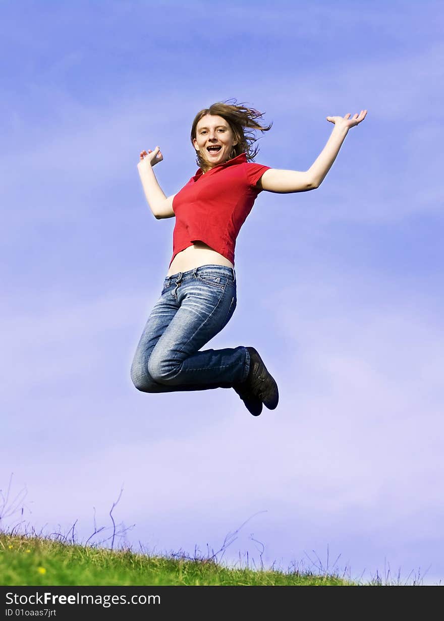 Girl enjoying summer