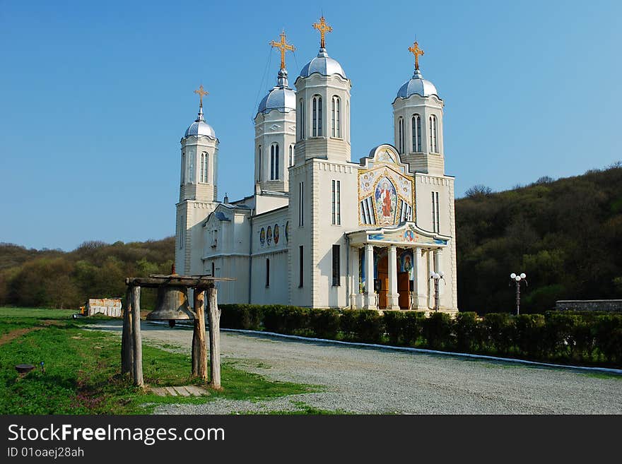 Very nice Saint Andrew monastery, in southern Dobrogea region, Romania