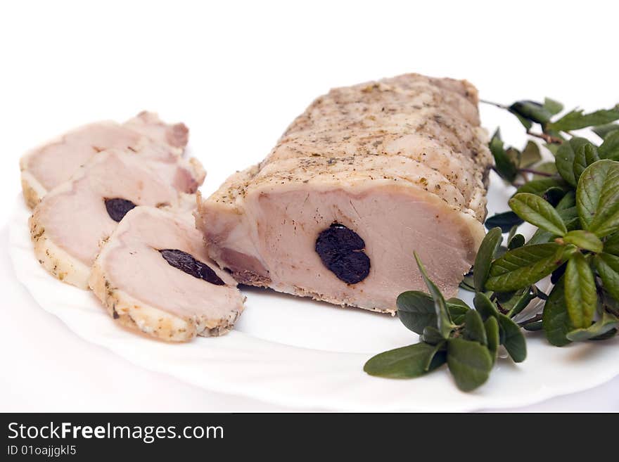 Succulent roast pork tenderloin