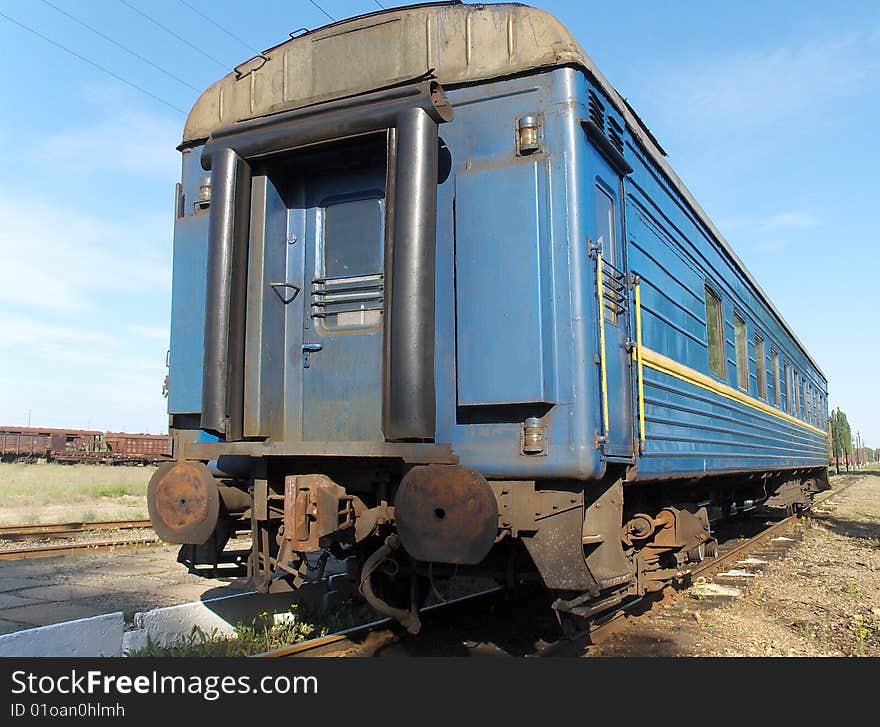Classic USSR passenger wagon.
Build in 1975 year.
Ukraine.
May 2009.