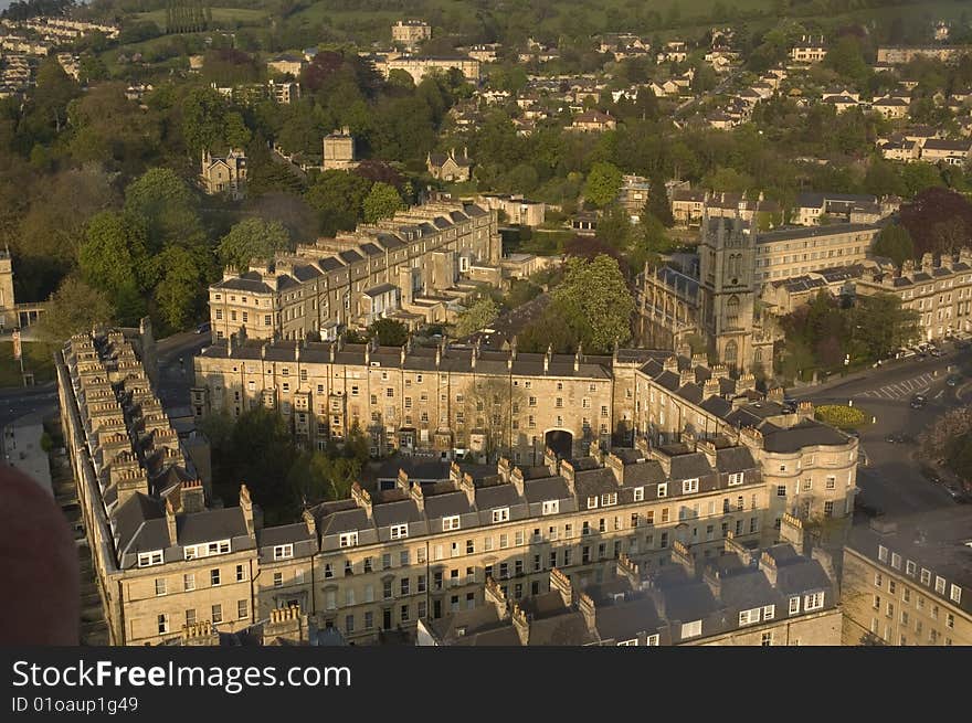 An example of georgian town planning using the local Bath stone. An example of georgian town planning using the local Bath stone