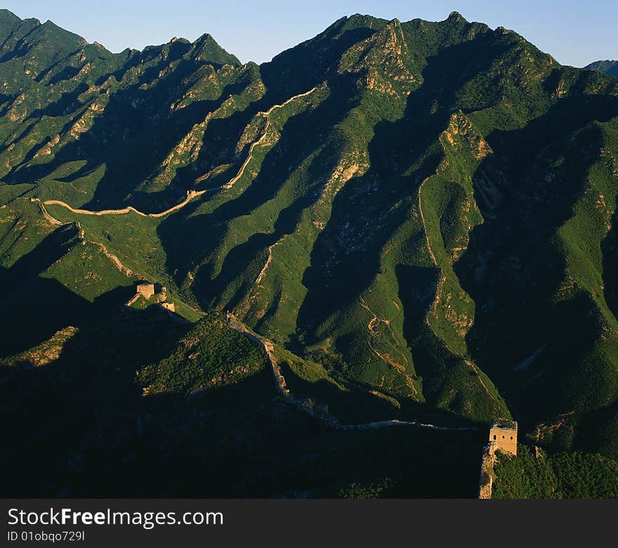 Mountain ridge in spring full of vatality and powerful.