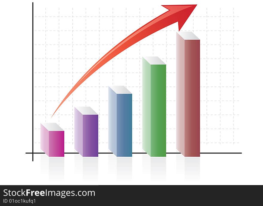 3d Graph in colors and sizes. 3d Graph in colors and sizes