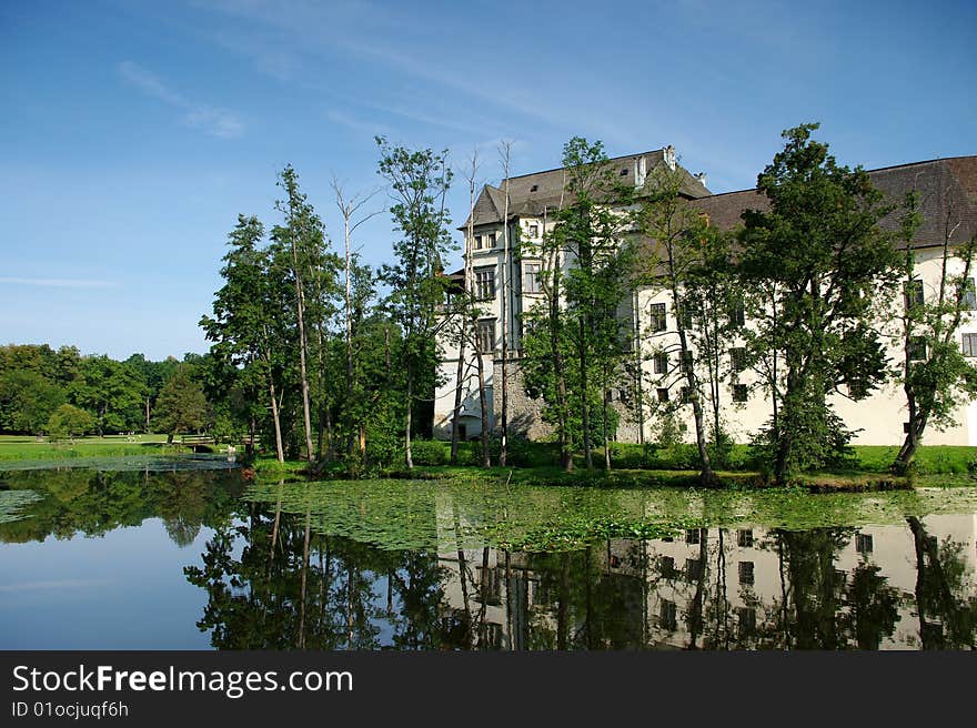 Chateau on the Lake in the southern Czech Republic. Chateau on the Lake in the southern Czech Republic.