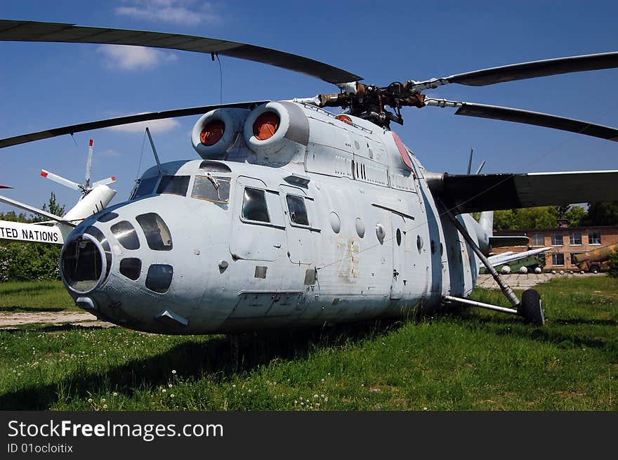 Exhibit of museum of aviation . Kiev,Ukraine (Malorussia)