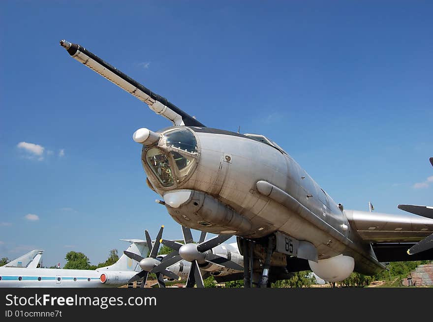 Exhibit of museum of aviation . Kiev,Ukraine (Malorussia)