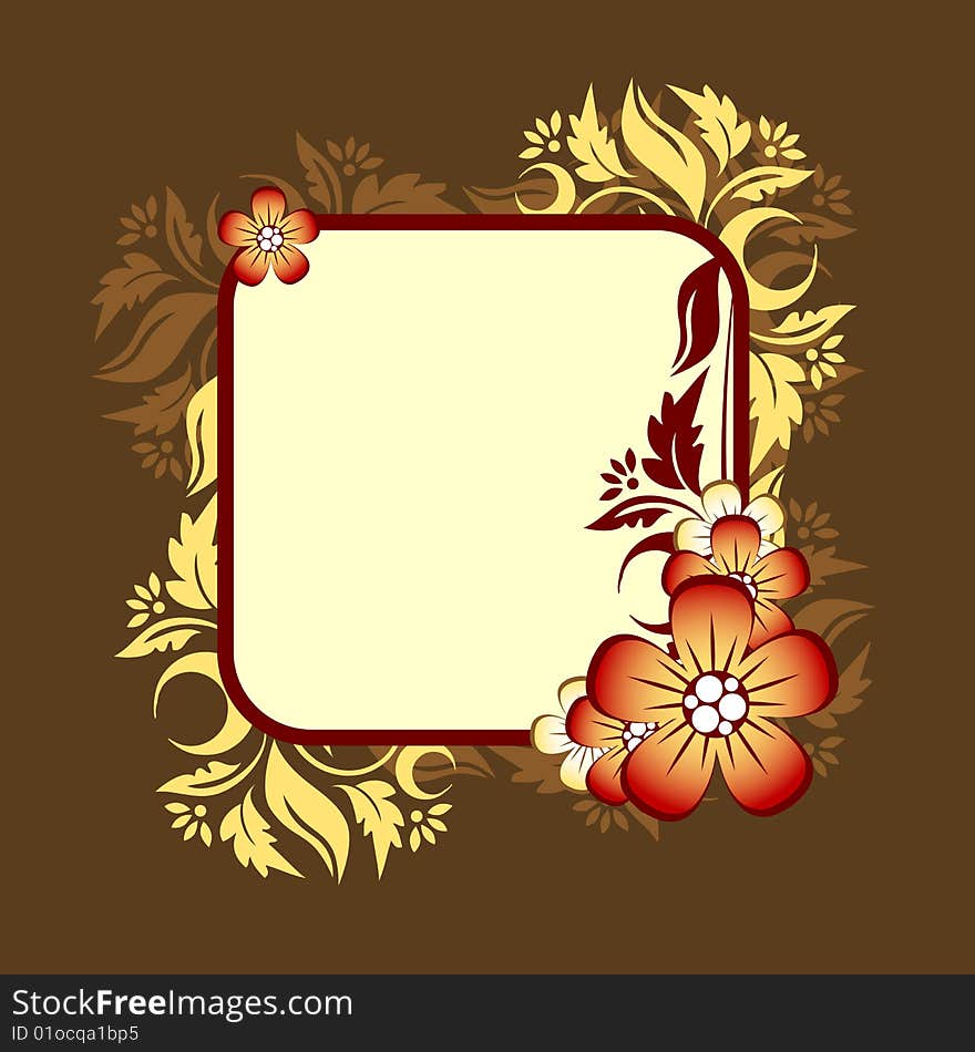 Floral banner