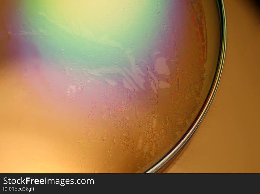 Soap bubble reflecting light